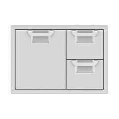 Aspire by Hestan 30-Inch Double Drawer & Single Storage Door Combo