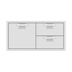 Aspire by Hestan 42-Inch Double Drawer & Single Storage Door Combo