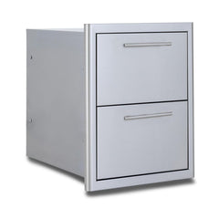 Blaze 16-Inch Stainless Steel Double Access Drawers