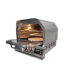 Blaze 26-Inch Countertop Outdoor Gas Pizza Oven with Rotisserie