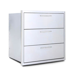 Blaze 30-Inch Stainless Steel Triple Access Drawers