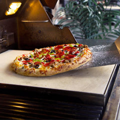 Blaze Ceramic Pizza Stone with Stainless Steel Tray