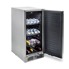 Blaze 3.2 cu. ft. Outdoor-Rated Stainless Steel Compact Refrigerator