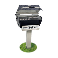 Broilmaster P3X Premium Post-Mount Gas Grill with CharMaster Briquets