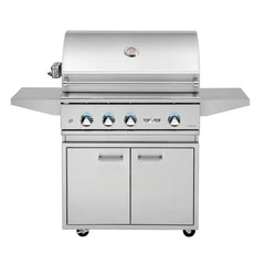 Delta Heat Premier 32-Inch 3-Burner Freestanding Gas Grill with Infrared Sear Zone & Rotisserie