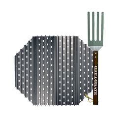 GrillGrate 4-Panel Overlay Set for Primo XL Oval Kamado Grills