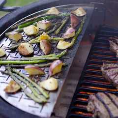 Kamado Joe Half Moon Laser Cut Stainless Steel Grate for Big Joe 24-Inch Grills