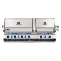 Napoleon Prestige PRO 825 6-Burner Built-In Gas Grill with Infrared Sizzle Zone & Rotisserie