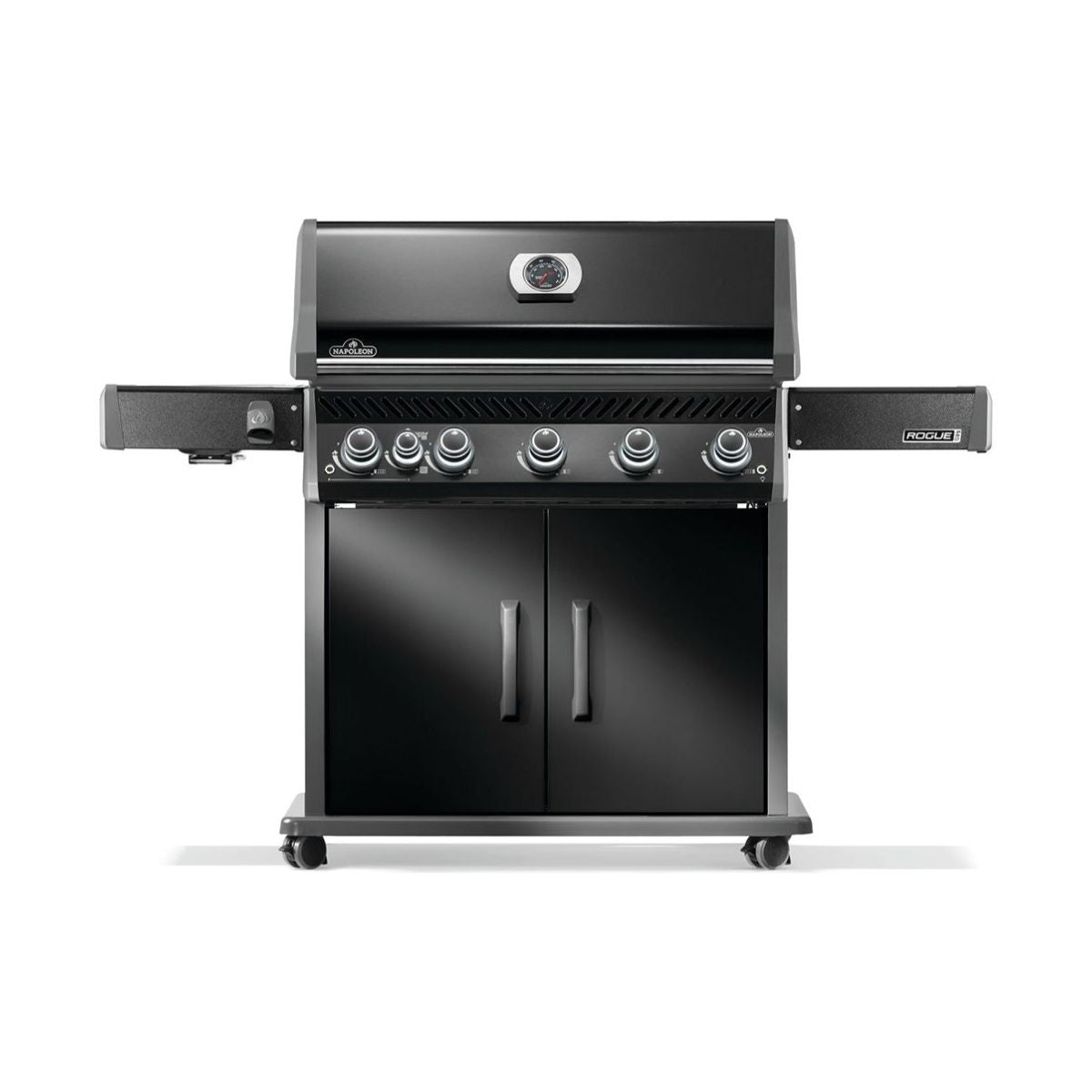 Napoleon Rogue PRO 625 5-Burner Freestanding Gas Grill with Infrared Side Burner Propane Black