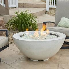 Cove 42-Inch Round Gas Fire Pit Bowl with Crystal Fire Burner