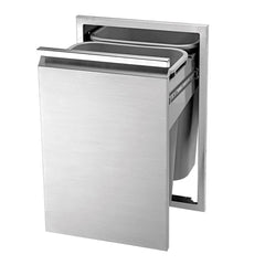 Twin Eagles 18-Inch Stainless Steel Double Trash Cabinet