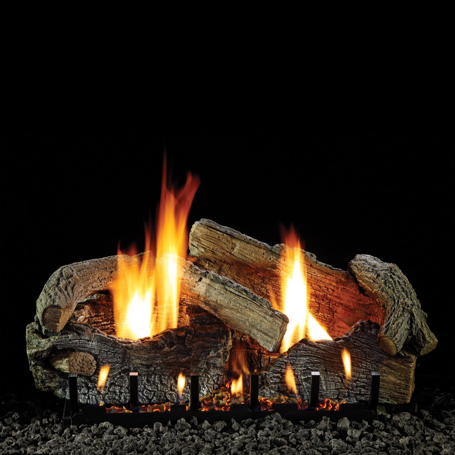 11+ Ventless Gas Log Set White Mountain Hearth Stacked Aged Oak Ventless Gas Log Set – Marx