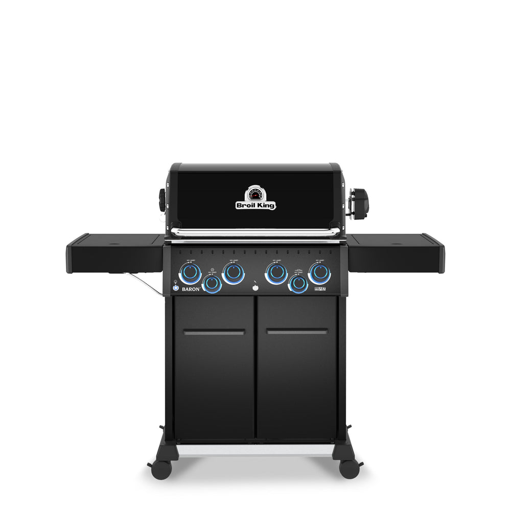 Broil King Baron 490 Pro Shadow Gas Grill | 4-Burner | 630 sq in | 40,000 BTU - Front View