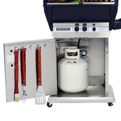 Broilmaster Premium Stainless Steel Grill Cart with Removable Casters