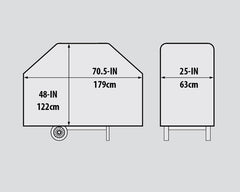 70.5" Premium Grill Cover - View 2