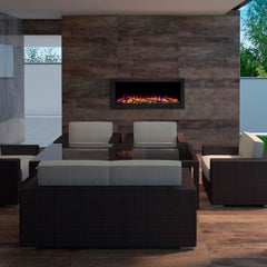 SimpliFire Forum Outdoor Linear Fireplace