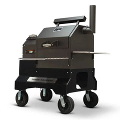Yoder Smokers YS480s Pellet Grill on Competition Cart with Storage Drawer