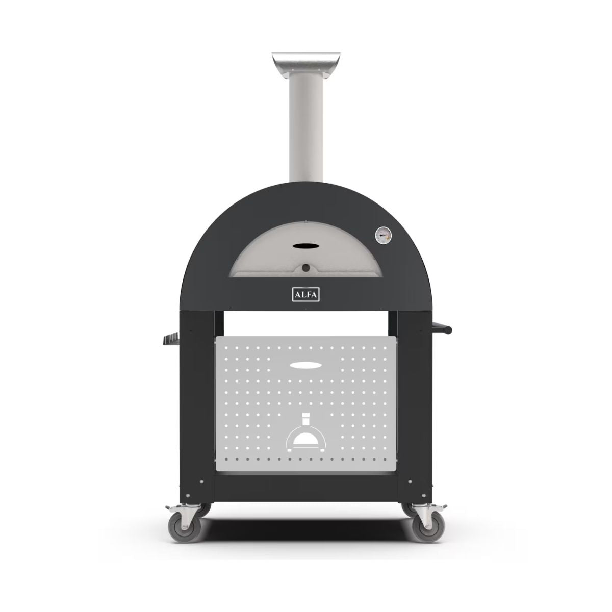 Alfa Moderno 2 Pizze 38-Inch Freestanding Outdoor Wood-Fired Pizza Oven