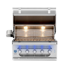 American Made Grills Muscle 36-Inch 5-Burner Built-In Hybrid Grill