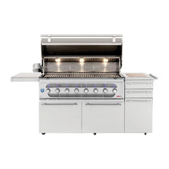 American Made Grills Muscle 54-Inch 8-Burner Freestanding Hybrid Grill