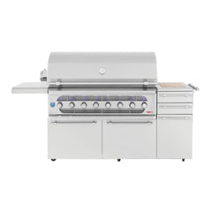 American Made Grills Muscle 54-Inch 8-Burner Freestanding Hybrid Grill