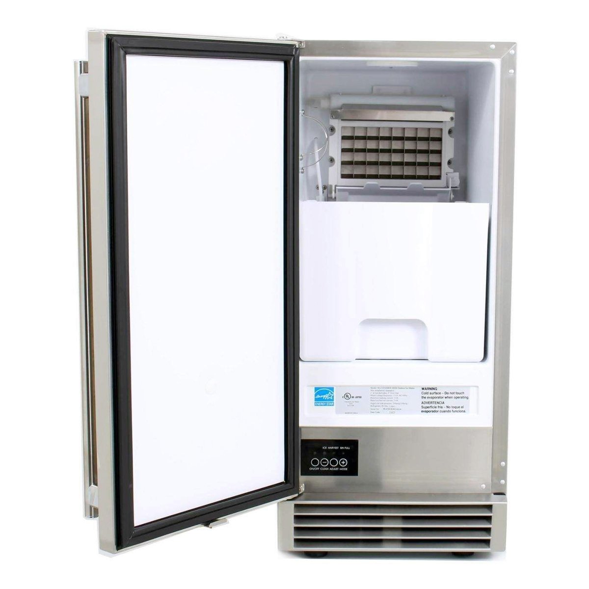 Blaze 15-Inch Outdoor-Rated Ice Maker with Gravity Drain