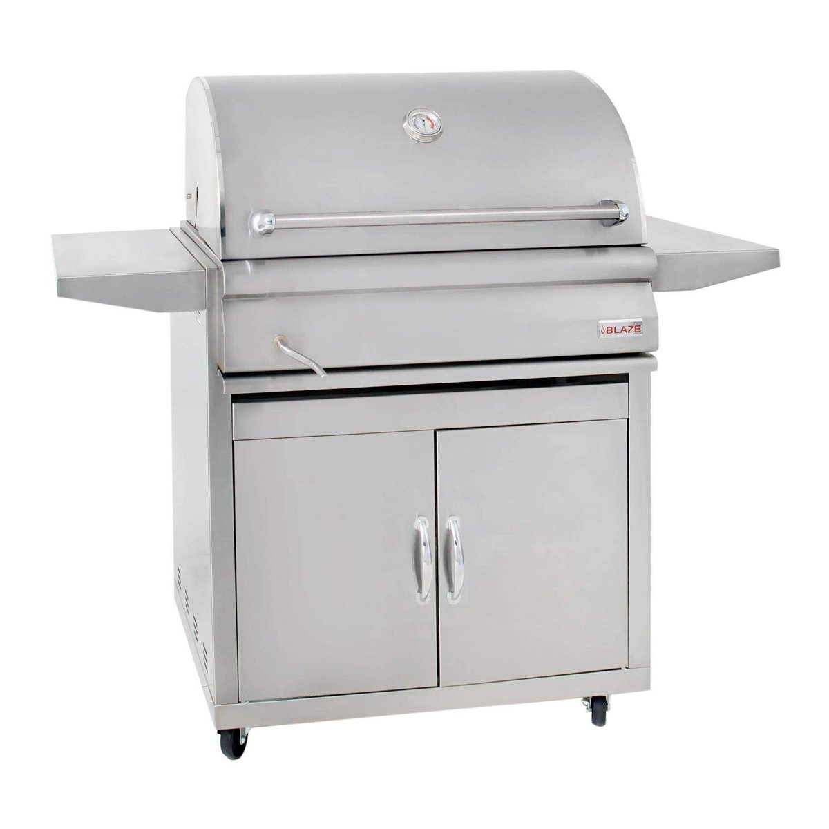 Blaze 32-Inch Freestanding Charcoal Grill with Adjustable Charcoal Tray