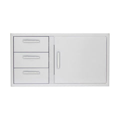 Blaze 39-Inch Stainless Steel Access Door & Triple Drawer Combo