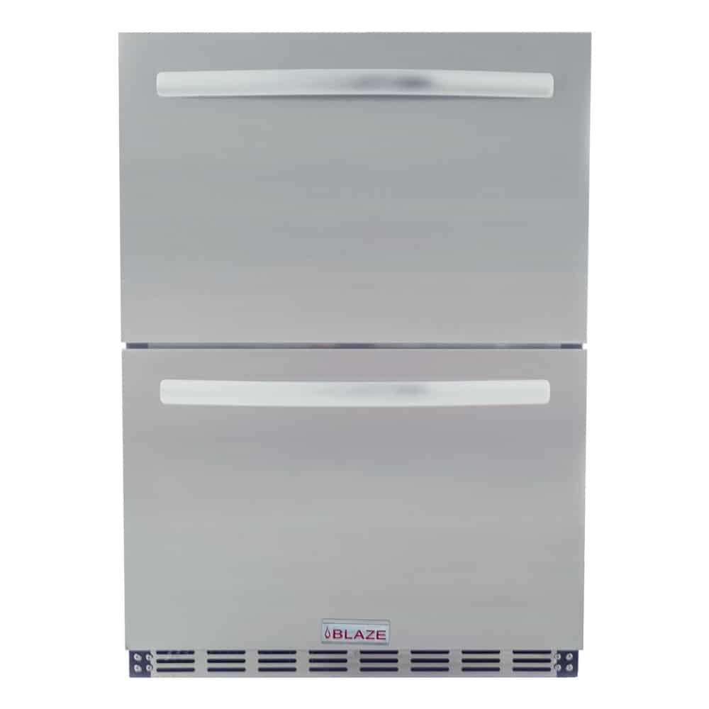 Blaze 5.1 cu. ft. Outdoor-Rated Stainless Steel Double Drawer Refrigerator