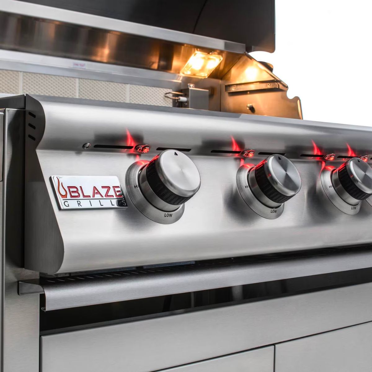 Blaze Premium LTE 4-Burner Freestanding Gas Grill with Infrared Rear Burner