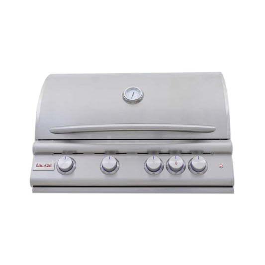 Blaze Premium LTE+ 32-Inch 4-Burner Built-In Gas Grill with Infrared Rear Burner 1200