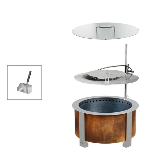 Breeo X Series Fire Pit Backyard Warmth Bundle 1200