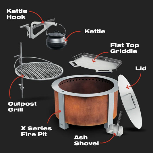 Breeo X Series Fire Pit Firemaster Bundle 1200