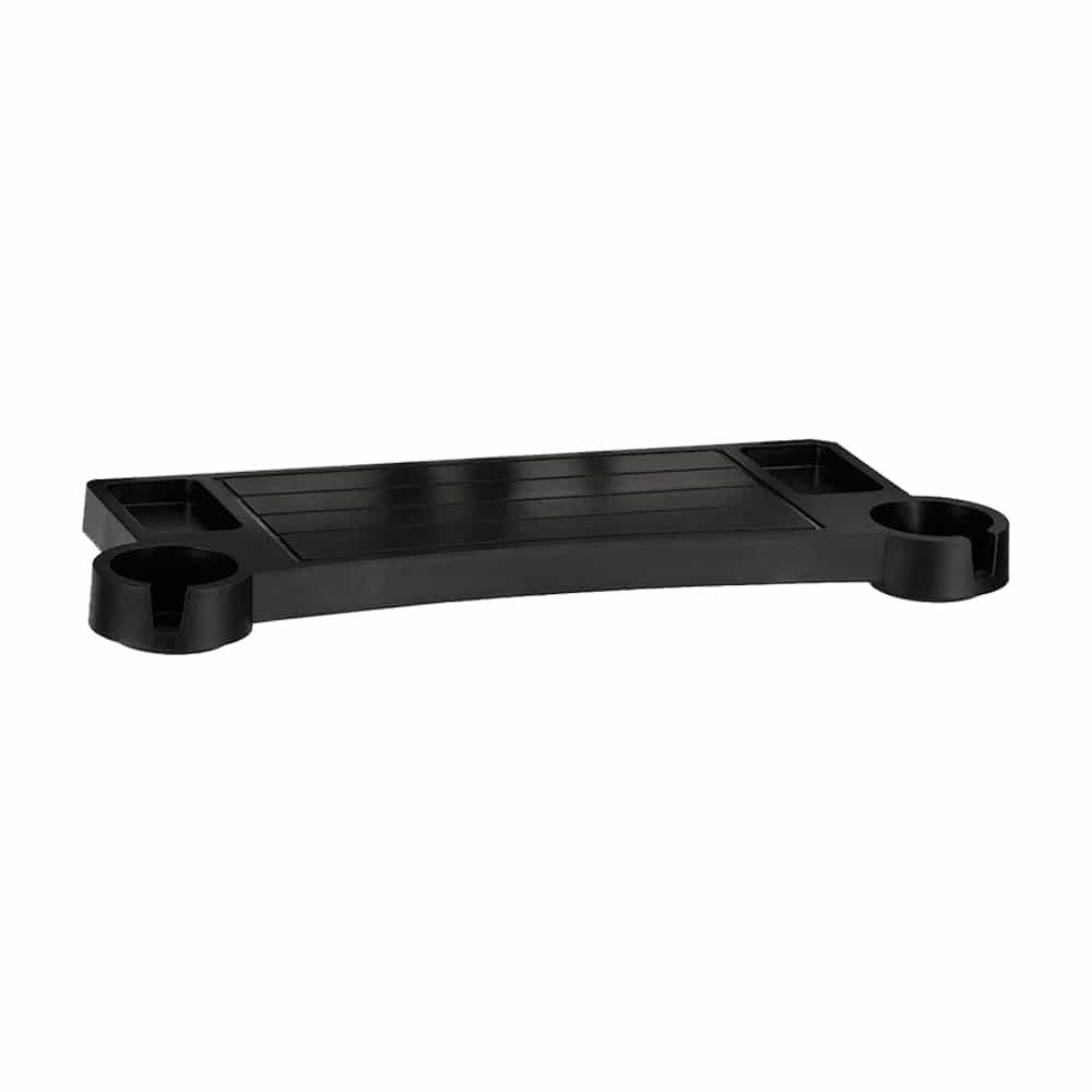 Broilmaster Black Front Shelf with Stainless Steel Drop-Down Bracket