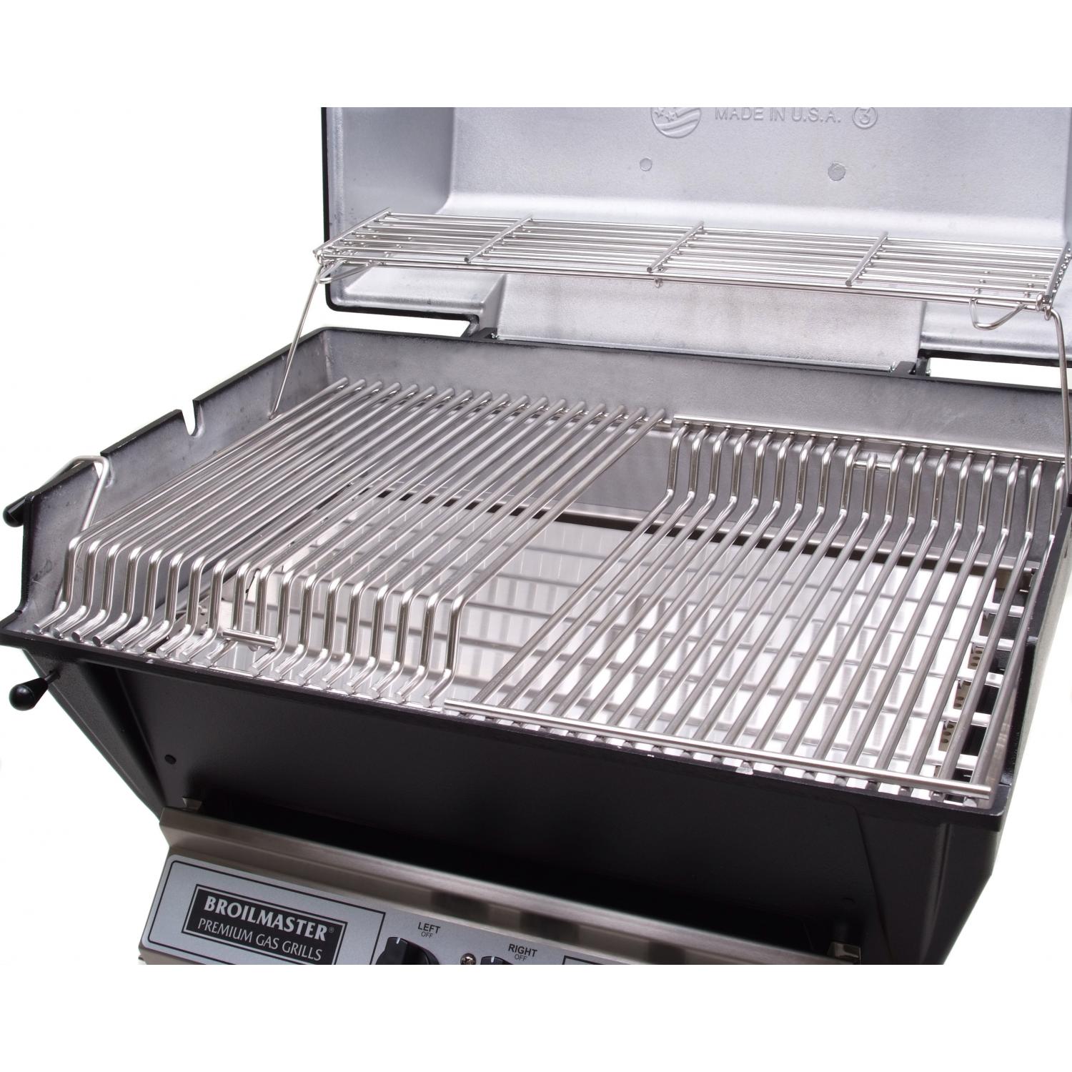 Broilmaster P4X Premium Post-Mount Gas Grill with CharMaster Briquets