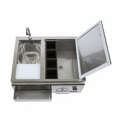 Coyote 30-Inch Stainless Steel Refreshment Center