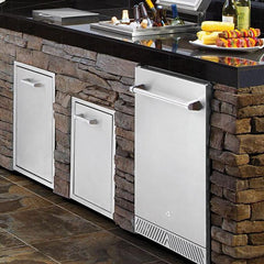 Delta Heat 4.1 cu. ft. Outdoor-Rated Stainless Steel Refrigerator