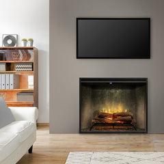 Dimplex Portrait Revillusion 36-Inch Built-In Electric Firebox with Glass Pane & Plug Kit