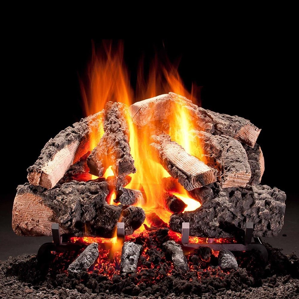 Hargrove Woodland Timbers Vented Gas Log Set with Remote-Ready H-Burner