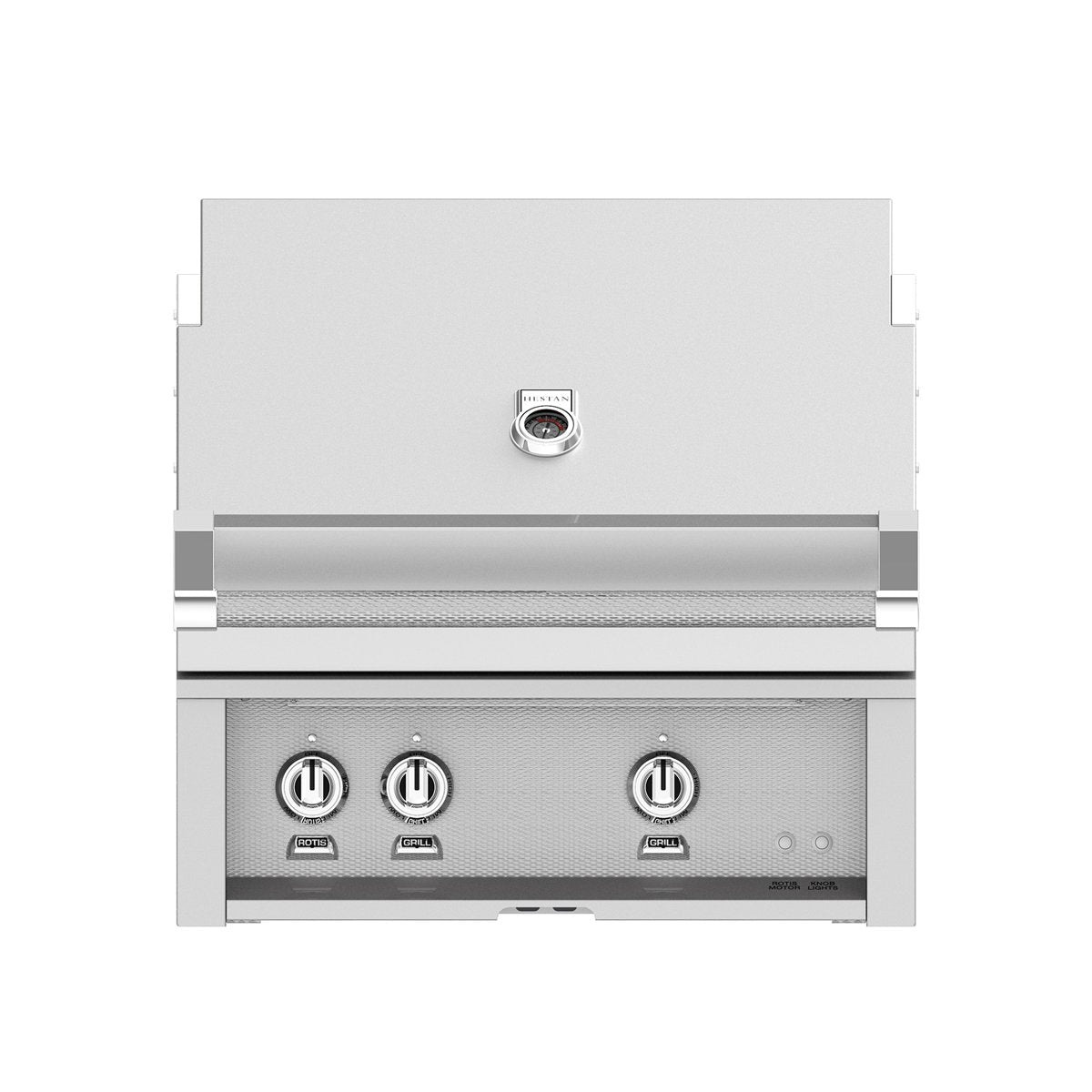 Hestan 30-Inch 2-Burner Built-In Gas Grill with Rotisserie Pacific Fog