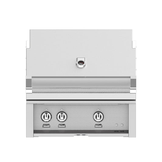 Hestan 30-Inch 2-Burner Built-In Gas Grill with Rotisserie 1200