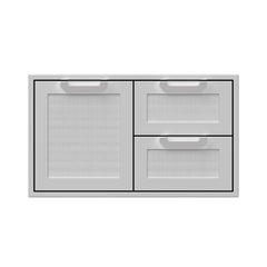 Hestan 36-Inch Double Drawer & Single Storage Door Combo