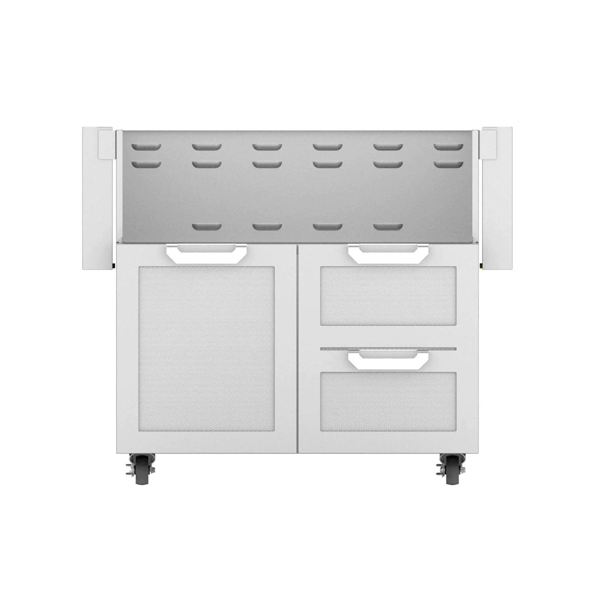 Hestan Stainless Steel Grill Cart with Storage Drawers for 36-Inch Gas Grill