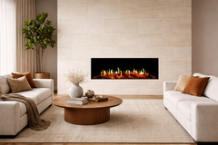 Modern Flames Orion V2 52-Inch Multi Linear Electric Fireplace - installed in a living room
