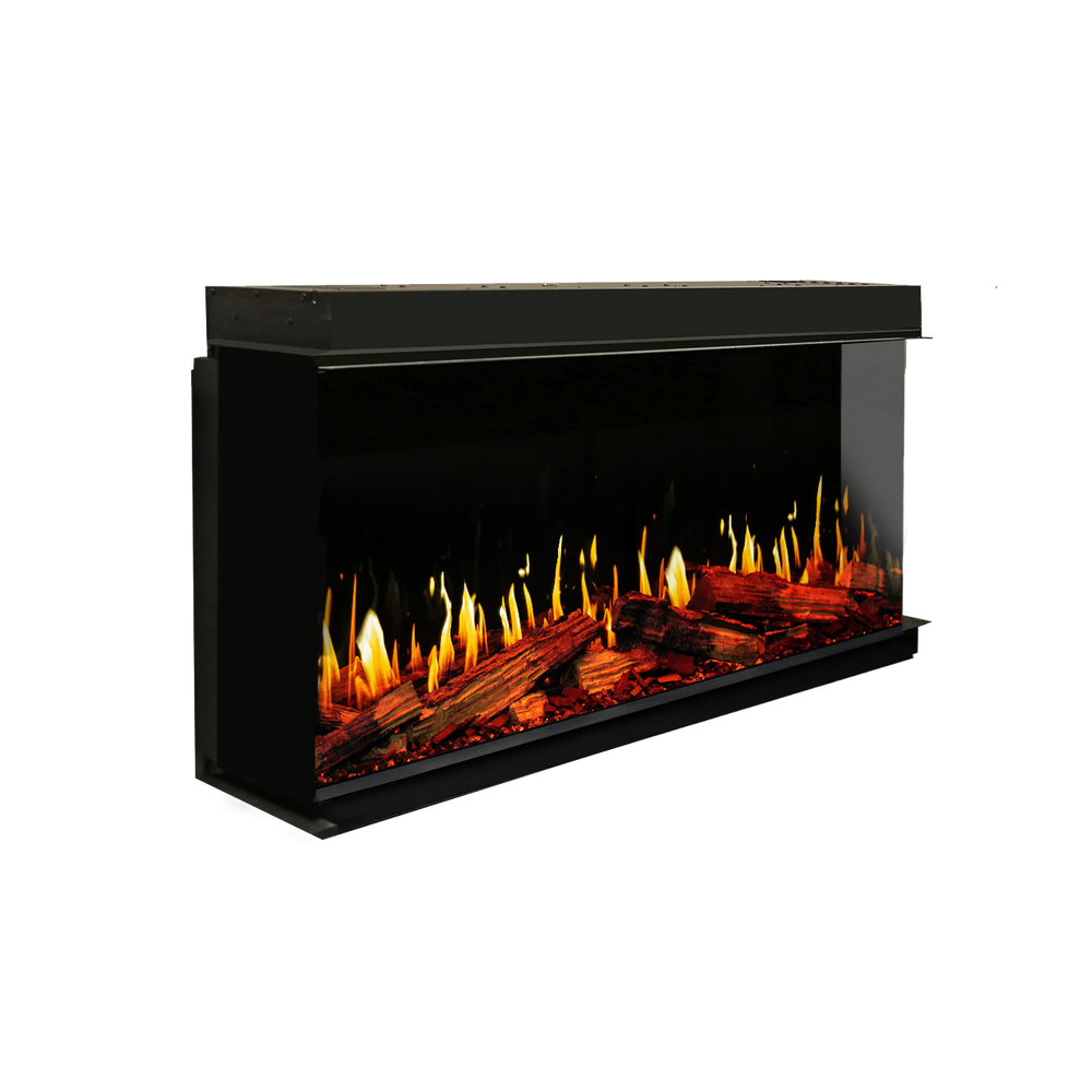 Modern Flames Orion V2 76-Inch Multi Linear Electric Fireplace - right angled view