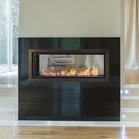 Monessen Artisan 48-Inch See-Through Ventless Gas Fireplace with IntelliFire Plus Control 1200