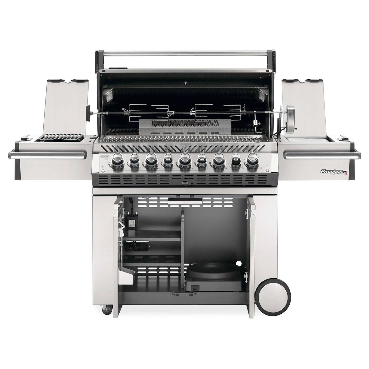 Napoleon Prestige PRO 665 5-Burner Freestanding Gas Grill with Infrared Side Burner & Rotisserie