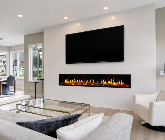 Modern Flames Orion V2 120-Inch Multi Linear Electric Fireplace - lifestyle