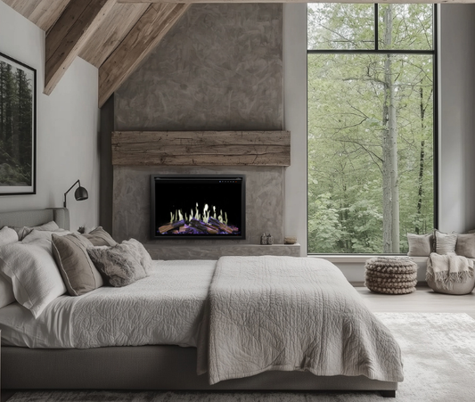 Modern Flames Orion V2 26-Inch Traditional Built-In Electric Fireplace - lifestyle 650