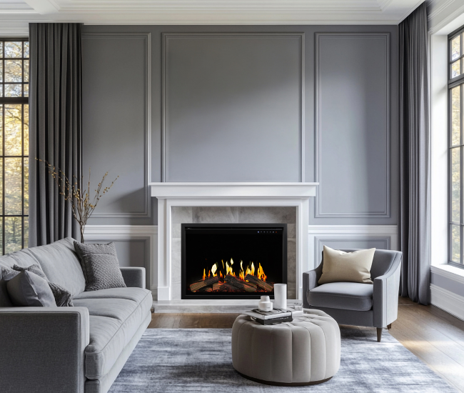 Modern Flames Orion V2 36-Inch Traditional Built-In Electric Fireplace - lifestyle